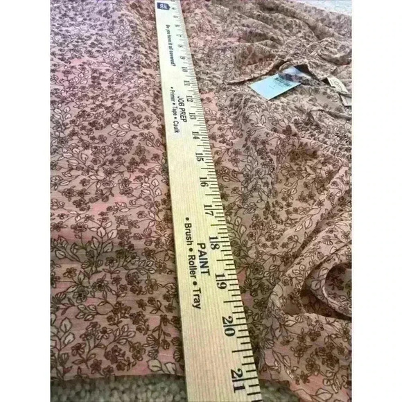 NEW Ann Taylor Loft Womens Petite Small Floral Ruffle Blouse w/Camisole - Picture 6 of 8